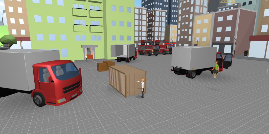 3D-animierte Welt, erstellt mit Delightex Die mit dem Programm Delightex